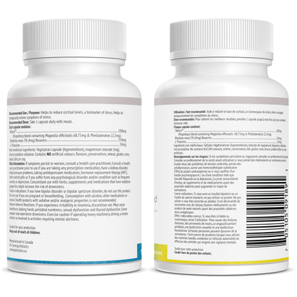 Two supplement bottles showing their labels on a white background