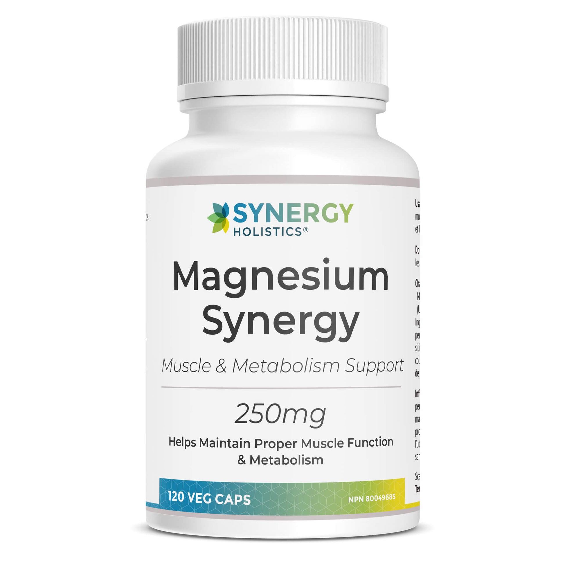 Magnesium Synergy Supplement Bottle