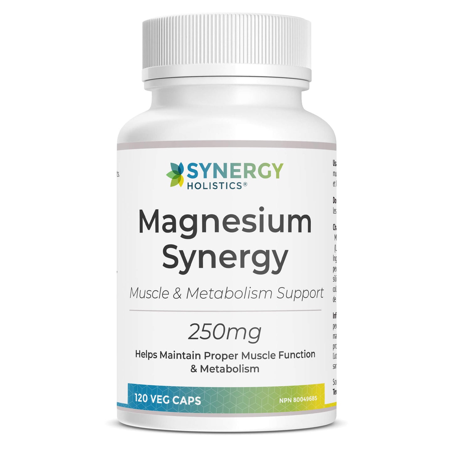 Magnesium Synergy Supplement Bottle