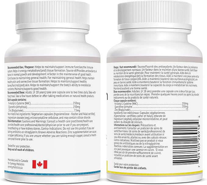 Two supplement bottles with labels on a white background
